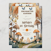 FAIRYCORE NATUUR BABYDOUCHE 1E VERJAARDAG ELK EVEN KAART (Voorkant / Achterkant)