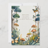 FAIRYCORE NATUUR BABYDOUCHE 1E VERJAARDAG ELK EVEN KAART (Achterkant)