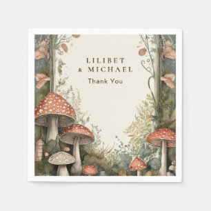 FAIRYCORE Paddenstoelen Goblincore Aangepast Feest Servet