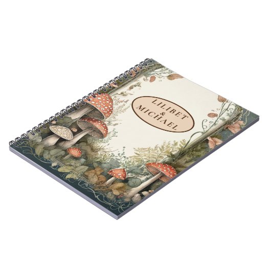 FAIRYCORE Paddenstoelen Goblincore Aangepaste Cade Notitieboek (Linkerzijde)