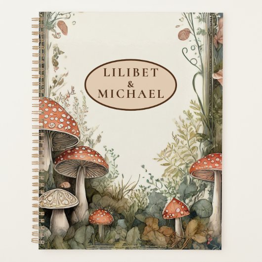 FAIRYCORE Paddenstoelen Goblincore Aangepaste Cade Planner (Voorkant)