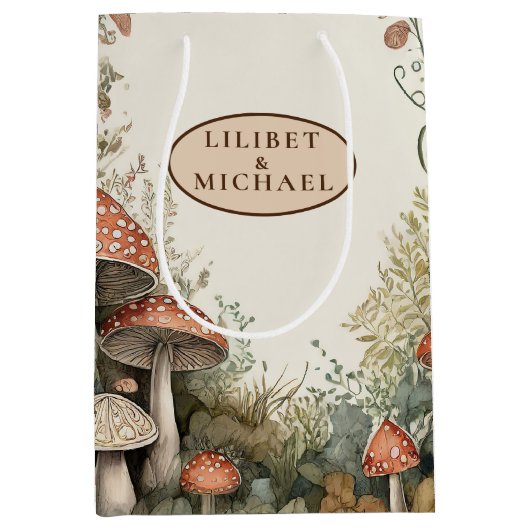 FAIRYCORE Paddenstoelen Goblincore Gepersonaliseer Medium Cadeauzakje (Voorkant)