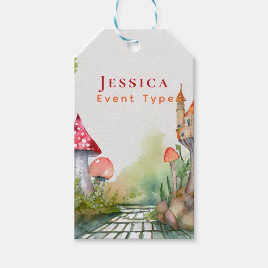 FAIRYCORE Prinses Sprookje Kasteel Koninkrijk Cust Cadeaulabel (Voorkant)