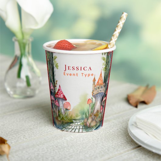 FAIRYCORE Prinses Sprookje Kasteel Koninkrijk Cust Papieren Bekers (Insitu)