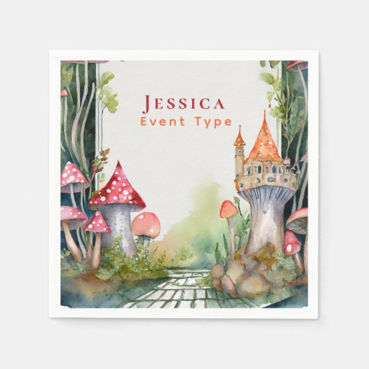 FAIRYCORE Prinses Sprookje Kasteel Koninkrijk Cust Servet (Voorkant)