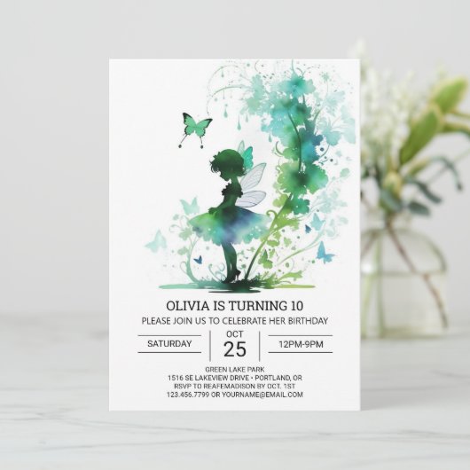 Fairycore Prinses Verjaardagsviering Kaart (Staand voorkant)