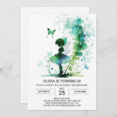 Fairycore Prinses Verjaardagsviering Kaart (Voorkant / Achterkant)