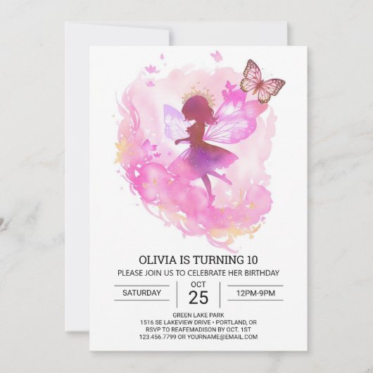 Fairycore Prinses Verjaardagsviering Kaart (Voorkant)