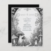 Fairycore Save the Date Goblincore Paddenstoelen (Voorkant / Achterkant)