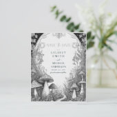 Fairycore Save the Date Goblincore Paddenstoelen (Staand voorkant)