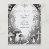 Fairycore Save the Date Goblincore Paddenstoelen (Voorkant)