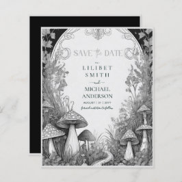 Fairycore Save the Date Goblincore Paddenstoelen