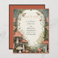 Fairycore Save the Date Goblincore Paddenstoelen