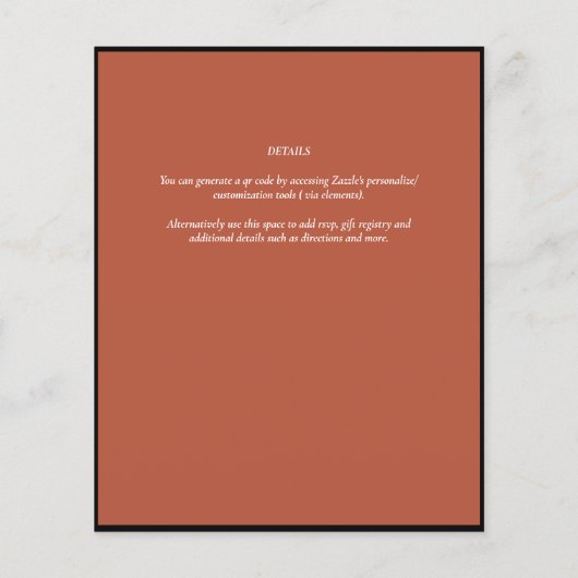 Fairycore Save the Date Goblincore Paddenstoelen (Achterkant)