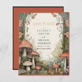Fairycore Save the Date Goblincore Paddenstoelen