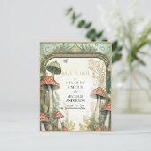 Fairycore Save the Date Groen Goud Bosland (Staand voorkant)