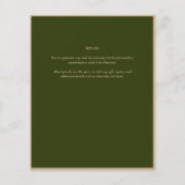 Fairycore Save the Date Groen Goud Bosland (Achterkant)