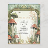 Fairycore Save the Date Groen Goud Bosland (Voorkant)