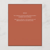 Fairycore Save the Date Terracotta Bosland (Achterkant)