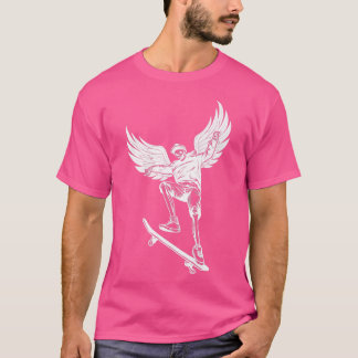 Fairycore Skeleton Skateboarding Grunge Fairy Aest T-shirt