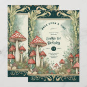 FAIRYCORE SPROOKJE BABYDOUCHE 1E VERJAARDAG ELKE KAART (Voorkant / Achterkant)