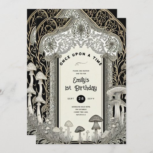 FAIRYCORE SPROOKJES BABYSHOWER 1E VERJAARDAG ELKE KAART (Voorkant / Achterkant)