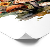 Fairycore Sprookjesachtige paddenstoelen Funghi Poster (Hoek)