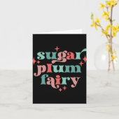Fairycore Sugar Plum Fairy Tygraphie Kunst T-shirt Kaart (Gele Bloem)