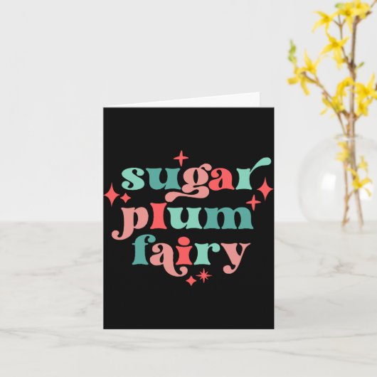 Fairycore Sugar Plum Fairy Tygraphy Art T Shirt  Kaart (Gele Bloem)