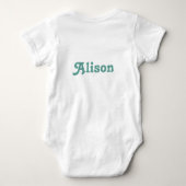 Fairycore Sugar Plum Fairy Typografie Kunst Romper (Achterkant)