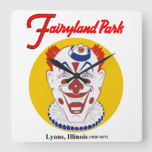 Fairyland Amusement Park, Lyon, IL (1938-1977) Vierkante Klok