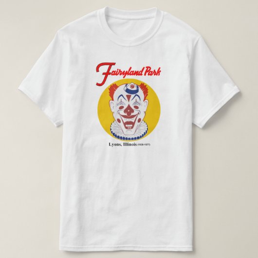 Fairyland Amusement Park, Lyon, Illinois, Chicago T-shirt (Design voorkant)