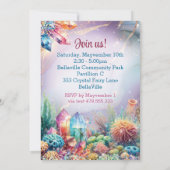 Fairyland Betoverde Zeeen Verjaardagsfeest Kaart (Achterkant)