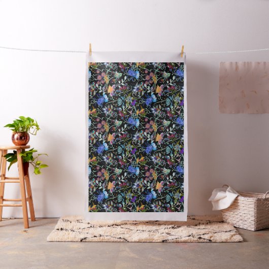 Fairyland Bloemen Boho Botanische Schoonheid Groot Stof (Voorbeeld)