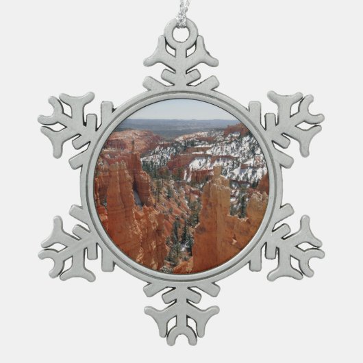 Fairyland Canyon in Bryce Canyon National Park Tin Sneeuwvlok Ornament (Voorkant)