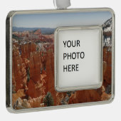 Fairyland Canyon in Bryce Canyon National Park Verzilverd Omlijst Ornament (Rechts)
