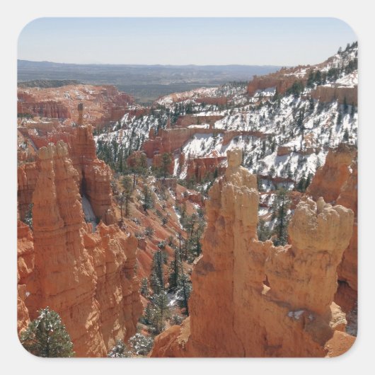 Fairyland Canyon in Bryce Canyon National Park Vierkante Sticker (Voorkant)