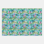 Fairyland Castles Blue Inpakpapier Vel (Voorkant 2)