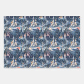 Fairyland Castles Blue Inpakpapier Vel (Voorkant 3)