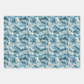 Fairyland Castles Blue Inpakpapier Vel (Voorkant 3)