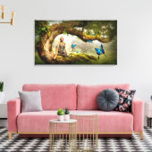 Fairyland en Butterflies Canvas Afdruk (Insitu (Woonkamer))