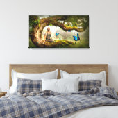 Fairyland en Butterflies Canvas Afdruk (Insitu (Slaapkamer))