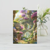 Fairyland Forest Graphic Bedankkaart (Staand voorkant)