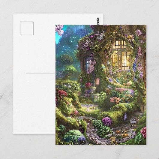 Fairyland Forest Graphic Briefkaart (Voorkant / Achterkant)