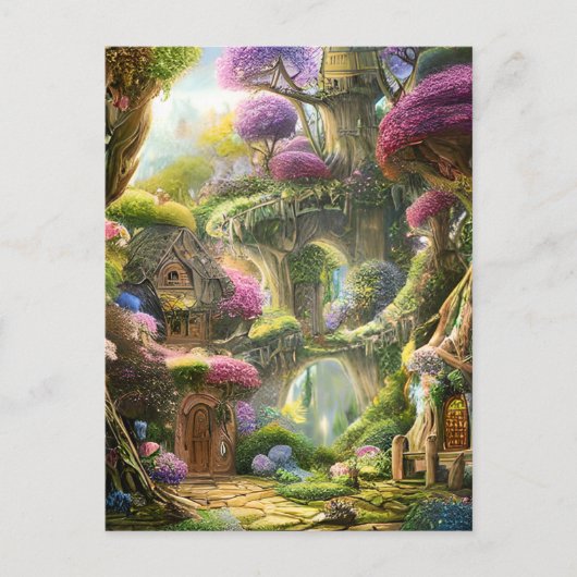Fairyland Forest Graphic Briefkaart (Voorkant)