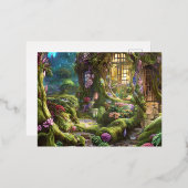 Fairyland Forest Graphic Folie Feestdagen Briefkaart (Voorkant / Achterkant)