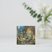 Fairyland Forest Graphic Vierkante Visitekaartje (Staand voorkant)
