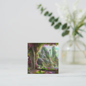 Fairyland Forest Graphic Vierkante Visitekaartje (Staand voorkant)