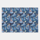 Fairyland Landscape Navy Blue Night  Inpakpapier Vel (Voorkant 2)