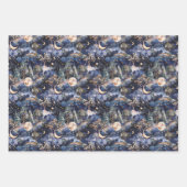 Fairyland Landscape Navy Blue Night  Inpakpapier Vel (Voorkant 3)